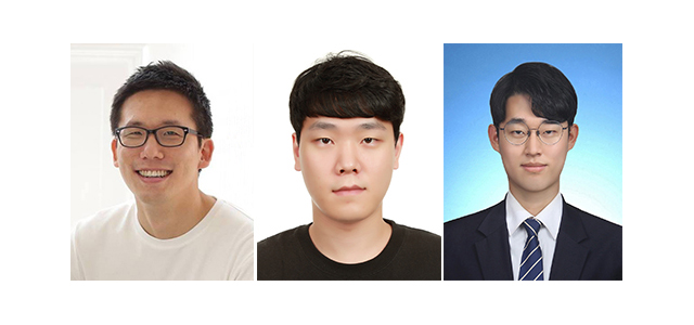 (왼쪽부터) 유민수 교수, 권영은 박사과정, 이윤재 석사과정