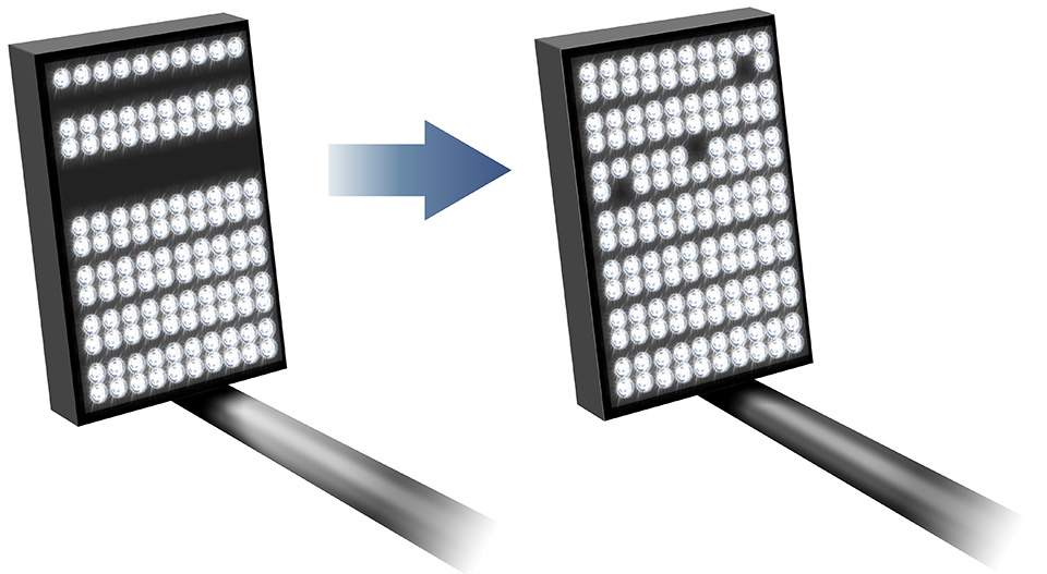 LED 바이패스 션트를 통해 LED 고장의 영향 최소화