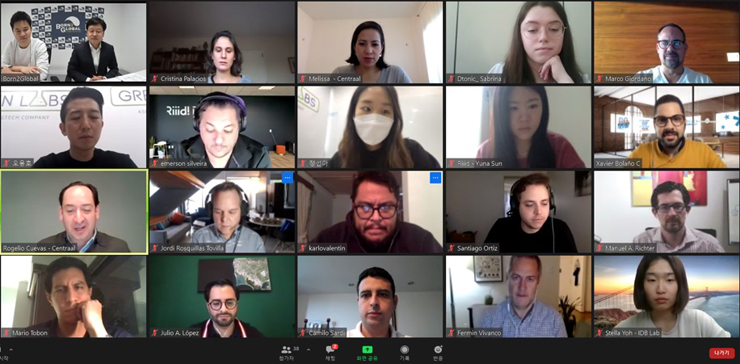 이달 5일 진행된 한-멕시코 스타트업 온라인 밋업 행사