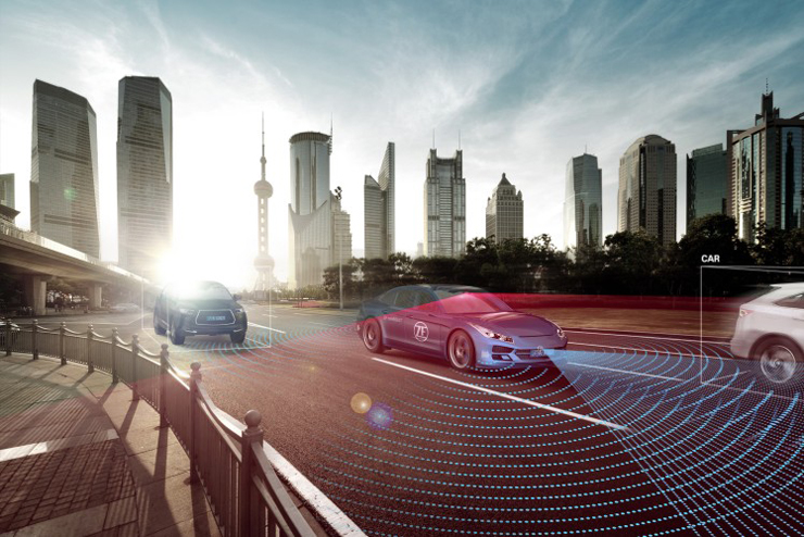 ZF가 개발한 coASSIST 레벨2+ 자율주행시스템. 모빌아이 아이큐4 SoC와 ZF 젠21 중거리 레이더가 활용됐다. [source=zf]