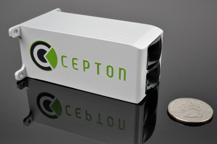 Cepton's pathbreaking miniature Nova lidar provides an attractive combination of performance, compactness, field of view coverage and affordability.