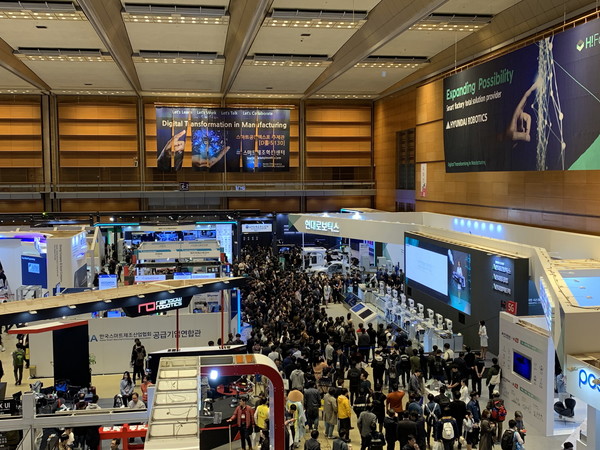2019년 진행된 스마트공장·자동화산업전 현장 [사진=코엑스]