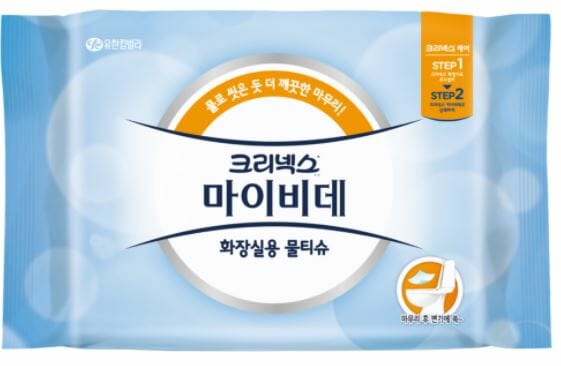 식약처로부터 제재를 받은 크리넥스 마이비데