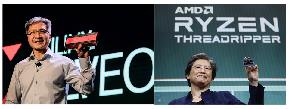 (왼쪽부터) 빅터 펭(Victor Peng) 자일링스 CEO, 리사 수(Lisa Su) AMD CEO [IT비즈뉴스(ITBizNews) DB]