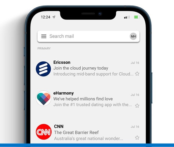 VMC가 적용된 이메일의 지메일 받은편지함 표시 화면 [이미지=디지서트]