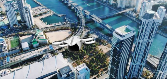 LG유플러스가 참여하는 UAM 컨소시엄이 부산시 등과 부산 UAM 상용화 및 생태계 육성을 위한 업무협약을 체결했다. 사진은 UAM 상용화 모식도 [사진=LG유플러스]