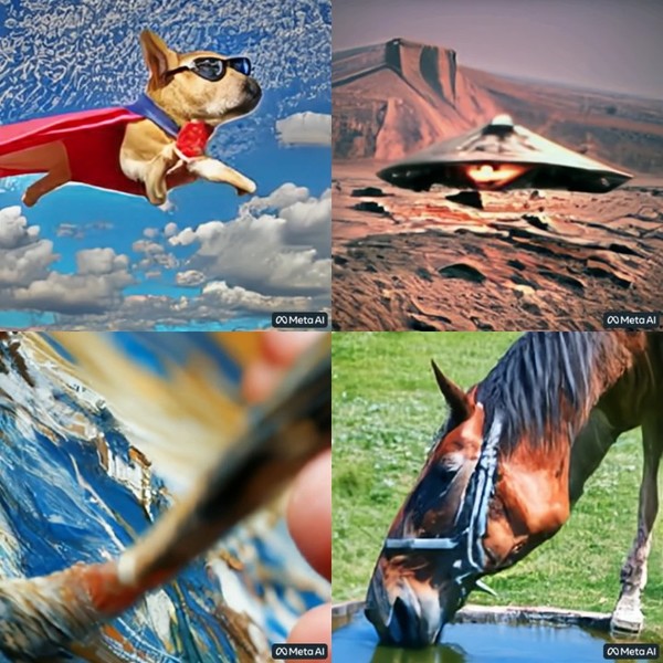 단 몇 줄의 텍스트로 AI가 자동으로 생성한 메타 '메이크-어-비디오' 동영상 클립. [source=메타]