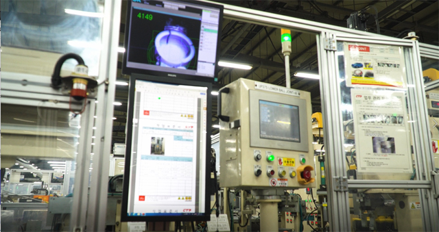 센트랄 창원공장에 도입된 AI비전 품질검사 시스템