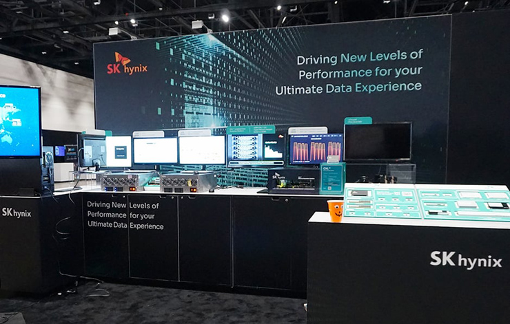 OCP 글로벌 서밋 현장에 마련된 SK하이닉스 부스 [사진=SK하이닉스]