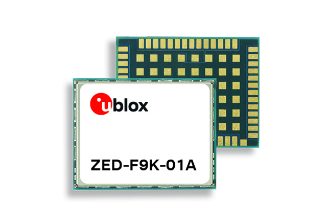 최신 관성센서(IMU)가 통합된 GNSS 모듈 'ZED-F9K-01A' [source=ublox]