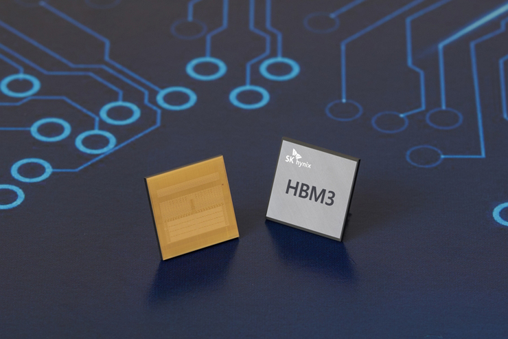 SK하이닉스가 개발한 HBM3 D램 [사진=SK하이닉스]