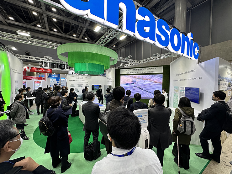 도쿄 국제전시장 서홀(West) 파나소닉 부스에서 친환경 에너지 솔루션을 선보이고 있다. [IT비즈뉴스(ITBizNews) DB]