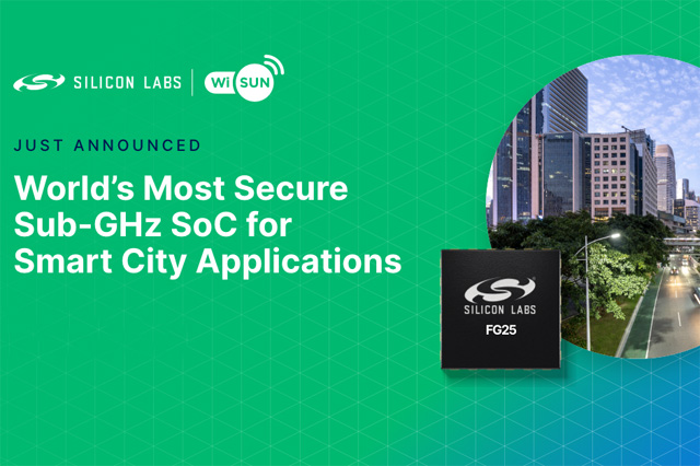 실리콘랩스가 독자 sub-GHz 대역을 지원하는 새로운 시스템온칩(SoC)을 공개했다. [source=silcon labs]