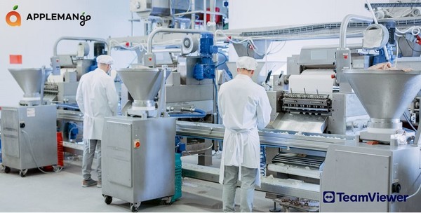 애플망고코리아 원격 공장 실사 모습. [사진=팀뷰어]