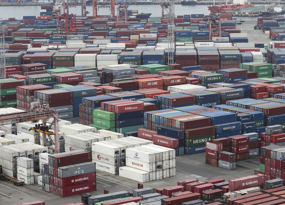 부산항 신선대부두 컨테이너 하역장 [사진=연합뉴스]