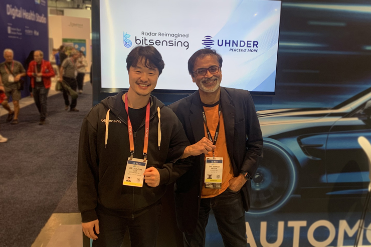 (왼쪽부터) 비트센싱 이재은 대표, 운더 만주 헤지 CEO [사진=비트센싱]