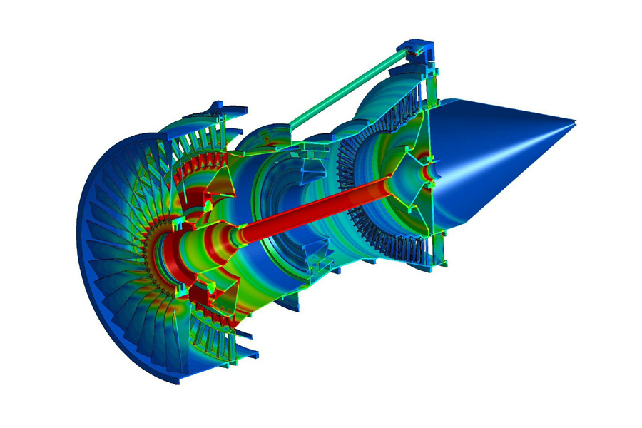 Cross-section of the Rolls-Royce Representative Engine Model.