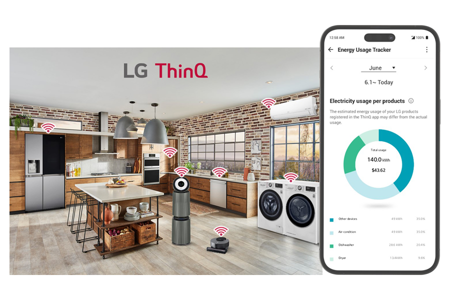 LG전자가 옴커넥트와 미국 3개 주에서 자동 수요반응(Auto-DR) 서비스를 시작한다. [사진=LG전자]