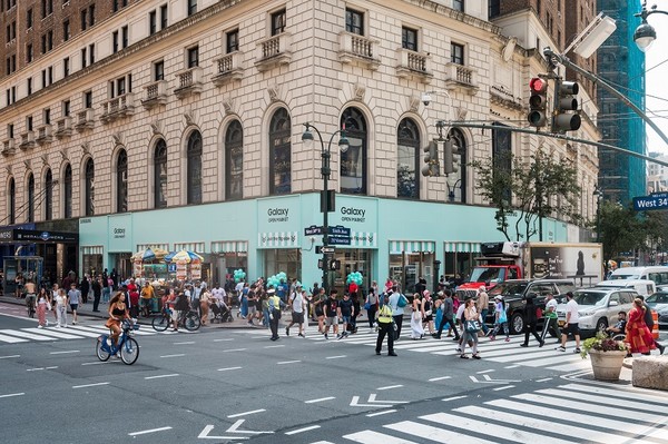 미국 뉴욕 갤럭시 익스피리언스 스페이스  [사진=삼성전자]