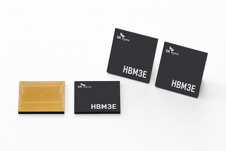 SK하이닉스가 HBM3E 성능 검증 절차를 위해 고객사에 샘플을 공급한다고 밝혔다. [사진=SK하이닉스]