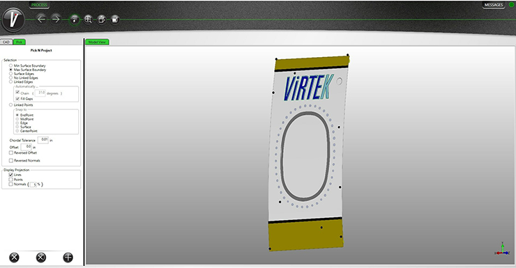 Virtek Iris 3D Software.