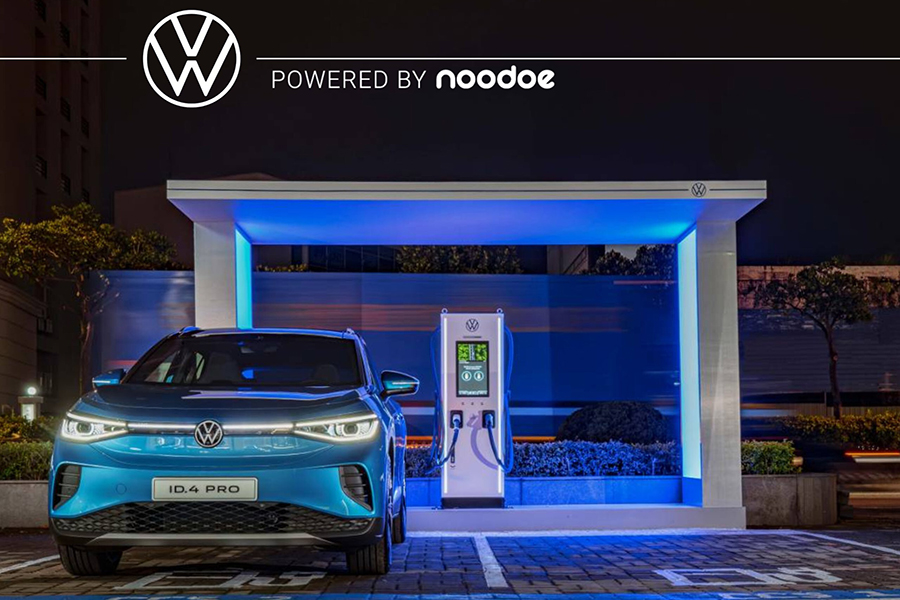 Volkswagen Taiwan charging network 360kW DC EV charging station, Powered by Noodoe.