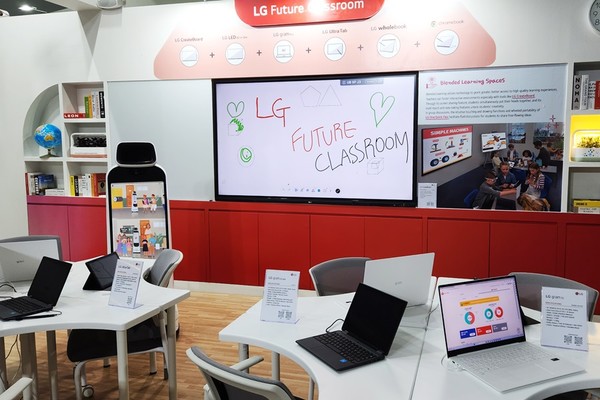 미래교육박람회에 마련된 LG전자의 미래교육 체험 공간 [사진=LG전자]