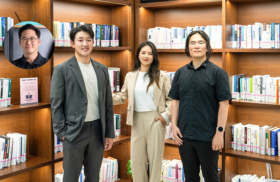 (왼쪽부터) 변영재 교수, 서석태 박사, 조현경, 김정호 연구원 [사진=UNIST]