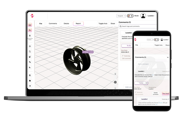 럭솔리스 3D 커넥트 실행 화면