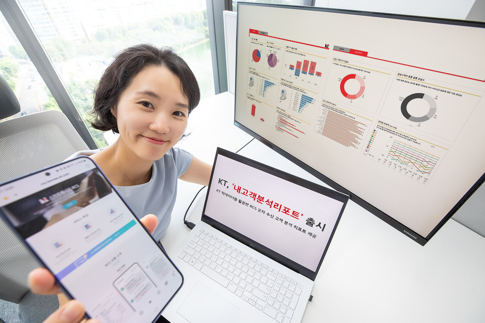 KT가 RCS문자 수신 고객에 대한 분석자료를 제공하는 서비스를 오픈했다. [사진=KT]