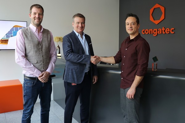 (왼쪽부터) 알렉산더 레만 캐노니컬 영업 이사, 조 둘린 캐노니컬 부사장, 안드레아스 버그바우어 콩가텍 솔루션 관리 매니저 [사진=콩가텍]