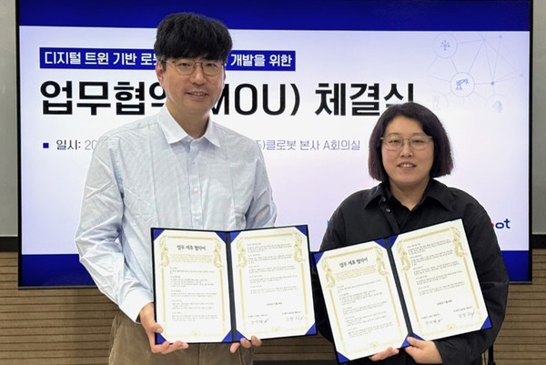 (왼쪽부터) 클로봇 김창구 대표, 스탠스 전지혜 대표 [사진=클로봇]