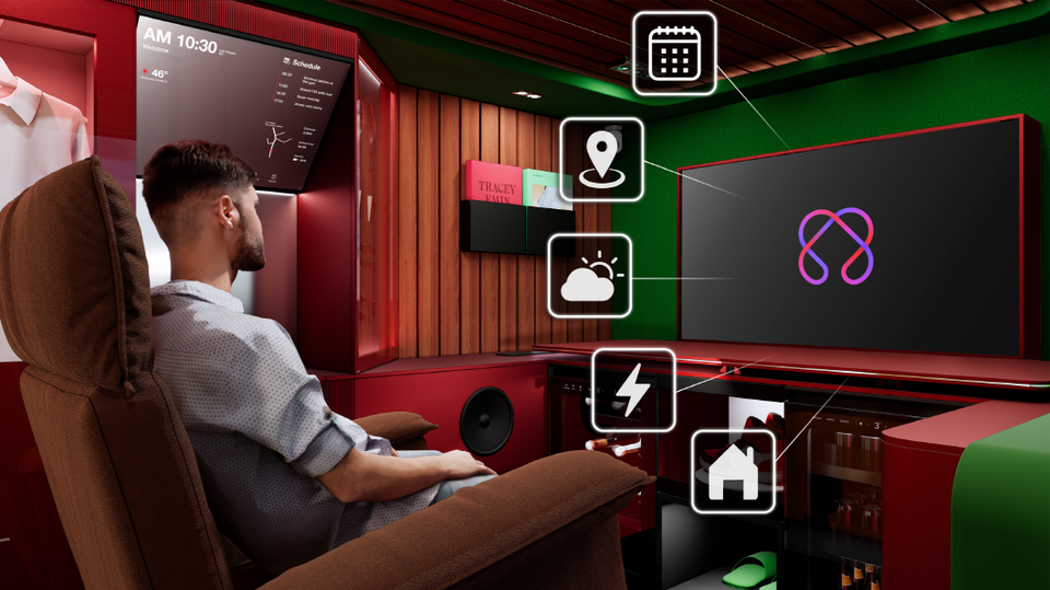 LG전자가 AI홈이 모빌리티 공간으로 확장한 ‘MX(Mobility eXperience) 플랫폼’을 CES 2025 현장에서 공개한다. [사진=LG전자]