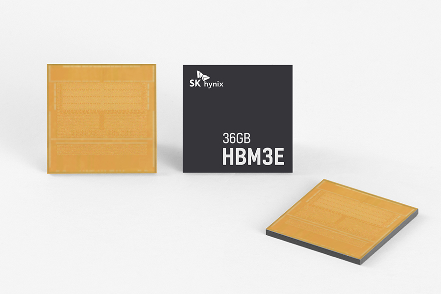 SK하이닉스 HBM3E 12단 제품 [자료사진=SK하이닉스]