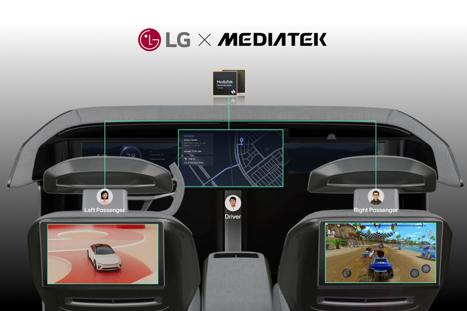 LG전자가 미디어텍과 협력해 개발한 동시 다중 사용자(CMU) 솔루션을 오토 상하이 전시회 현장에서 공개했다. [사진=LG전자]