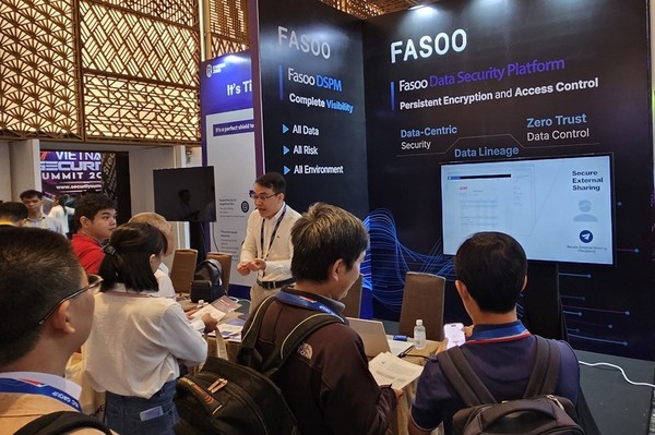 ‘베트남 시큐리티 서밋 2025’의 파수 부스 [사진=파수]