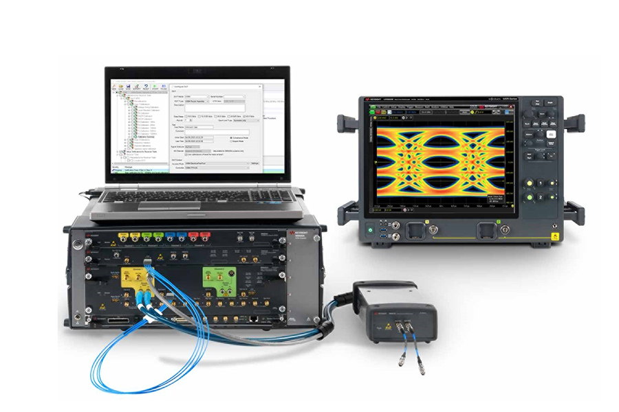 The Keysight M8040A 64 GBaud High-Performance BERT and UXR0592A 59 GHz UXR-Series Oscilloscope offer a high-performance transmitter test and receiver test validation platform for PCIe 6.0 technology.