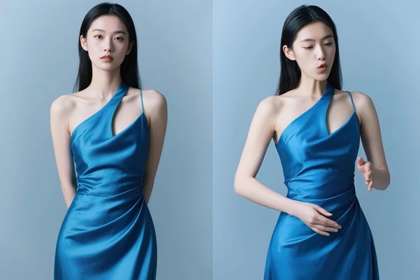 ‘완2.2-S2V'로 인물사진(왼쪽)으로 생성된 아바타가 노래하고 있는 장면. [사진=알리바바그룹 유튜브 채널]