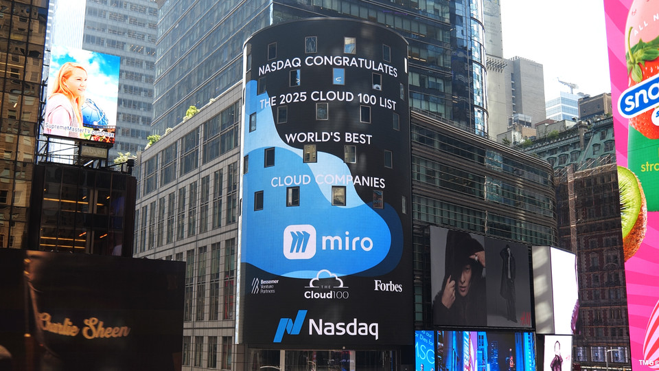 Miro is named to the 2025 Forbes Cloud 100.
