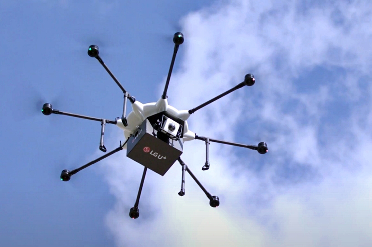 LG유플러스 스마트드론 [자료사진=LG유플러스]