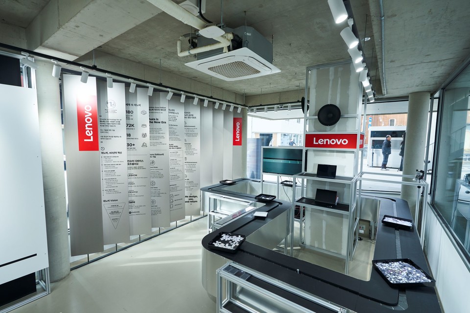 팝업스토어 1층 체험공간 [사진=한국레노버]