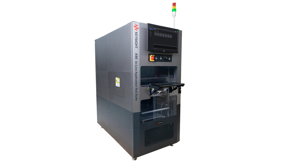 Keysight i7090 Massively Parallel and Scalable Board Test System. This modular, multi-test system unifies diverse PCBA tests into one scalable platform—supporting up to 20-core parallel testing for high-volume efficiency, all within a 600 mm footprint.