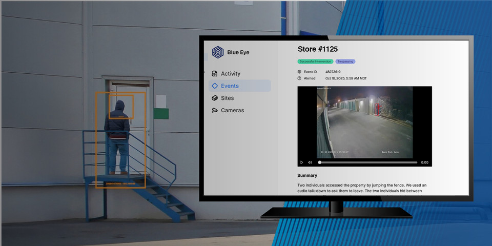 Motorola Solutions acquires Blue Eye, leading provider of AI-powered enterprise remote video monitoring services.
